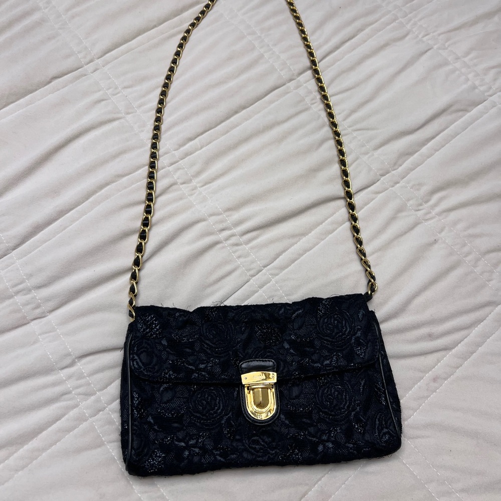 PRADA Pattina Tessuto Lurex Bag with Chain - Picture 11 of 17